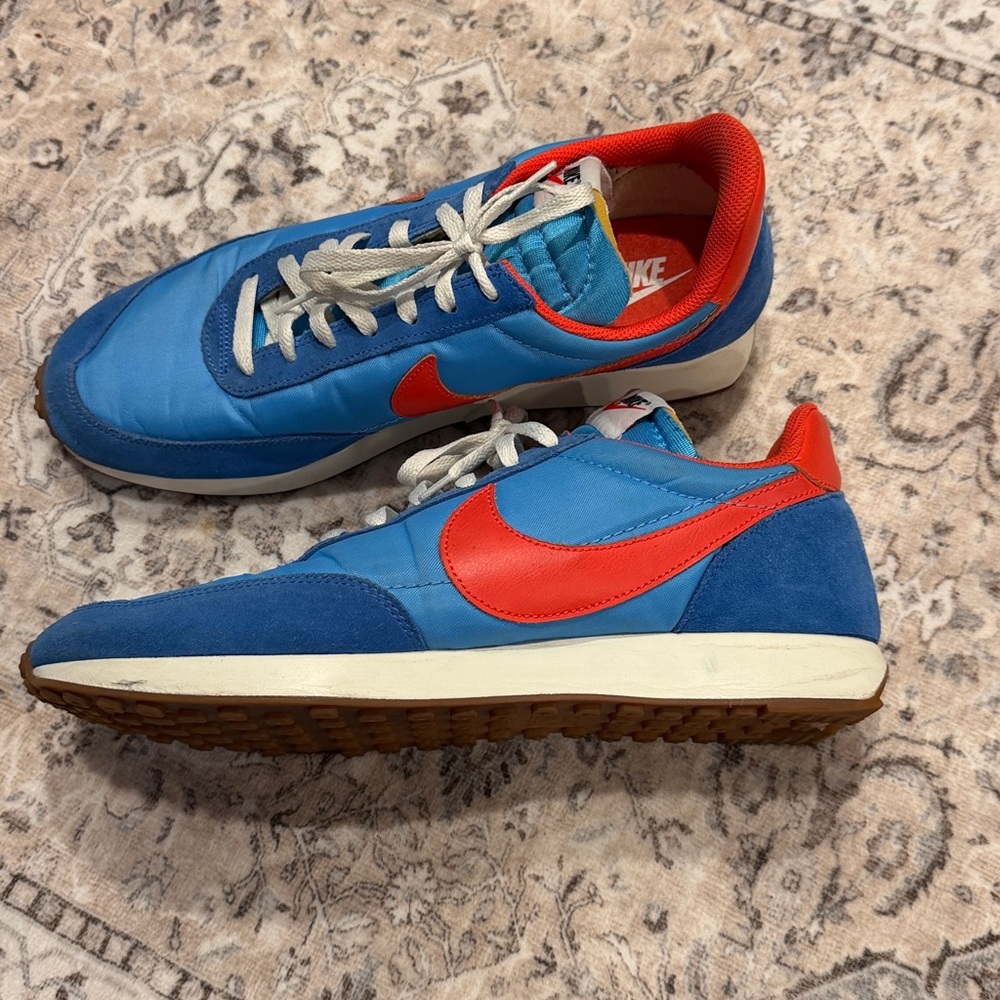 Nike Air Tailwind 79 Marathon Running Sneakers Pacific Blue Orange Size 11.5